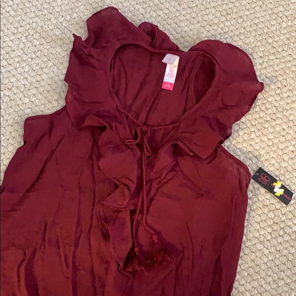 No Boundaries Ruffled Work Tank Top - Picture 2 of 3